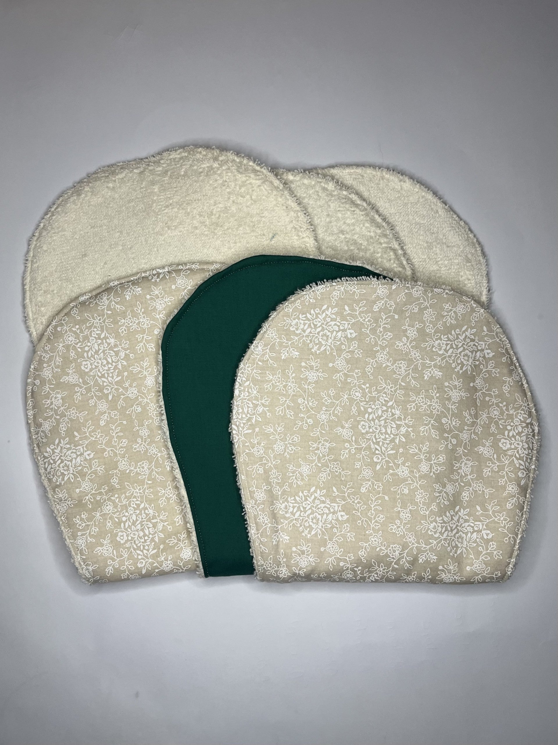 3 Pack Burp Cloths - Peanut